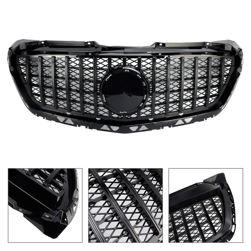 Grille Noir Style GT-R Mercedes Sprinter W906 2014-2018 - vue de face - Becquet Voiture