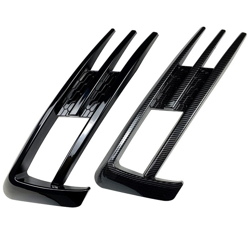 Grille Pare Choc Golf 7 Look Carbone Ou Noir Brillant - installé sur véhicule - Becquet Voiture