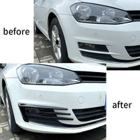Grille Pare Choc Golf 7 Look Carbone Ou Noir Brillant - packshot studio - Becquet Voiture