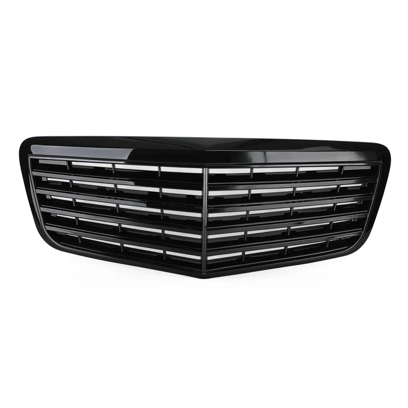 Grille Pare-Chocs AMG Noir Brillant Mercedes W211 2007-2009 - vue de profil 2 - Becquet Voiture