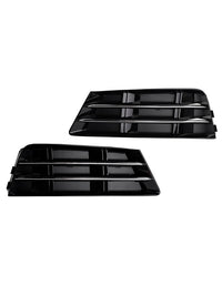 Fog Light Bumper Grille Audi A4 B9 2016-2018 RS4 Style - top view - Becquet Voiture