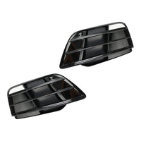 Grille Pare-Chocs Avant Audi Q5 SQ5 S-Line 2018-2022 Noir Brillant - détail du montage 2 - Becquet Voiture