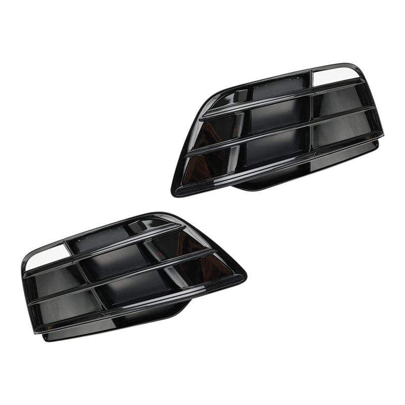 Grille Pare-Chocs Avant Audi Q5 SQ5 S-Line 2018-2022 Noir Brillant - détail du montage 2 - Becquet Voiture