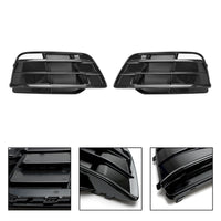 Grille Pare-Chocs Avant Audi Q5 SQ5 S-Line 2018-2022 Noir Brillant - packshot studio - Becquet Voiture