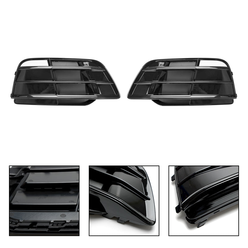 Grille Pare-Chocs Avant Audi Q5 SQ5 S-Line 2018-2022 Noir Brillant - packshot studio - Becquet Voiture