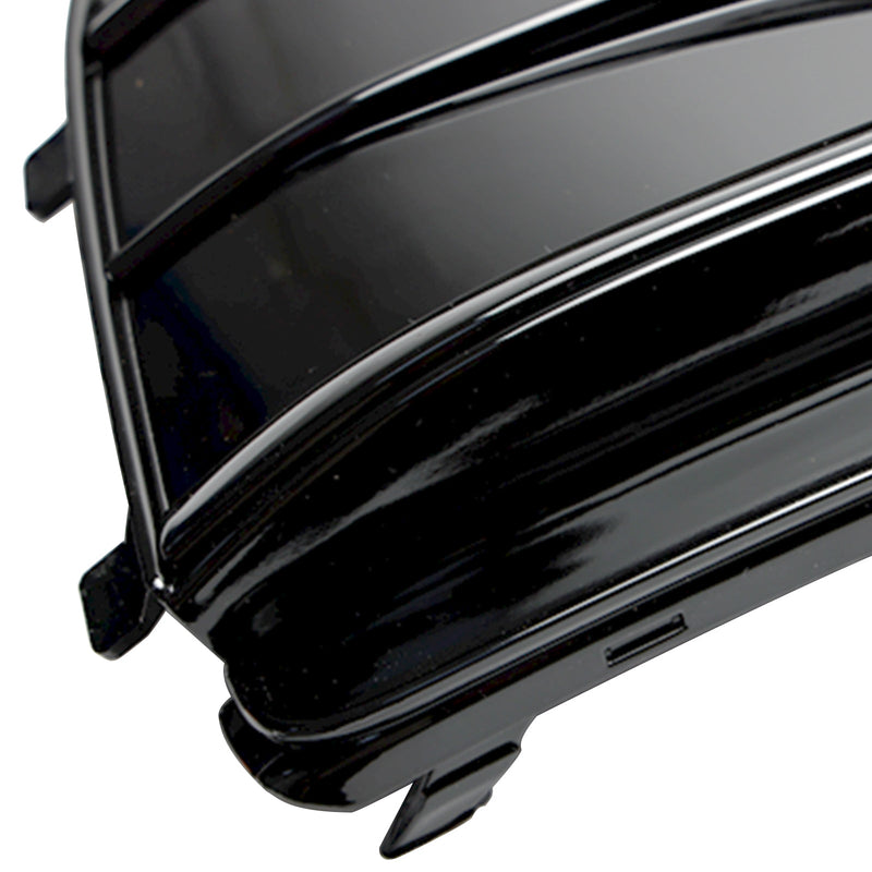 Grille Pare-Chocs Avant Audi Q5 SQ5 S-Line 2018-2022 Noir Brillant - vue de face 2 - Becquet Voiture