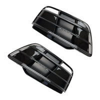 Grille Pare-Chocs Avant Audi Q5 SQ5 S-Line 2018-2022 Noir Brillant - vue de face - Becquet Voiture
