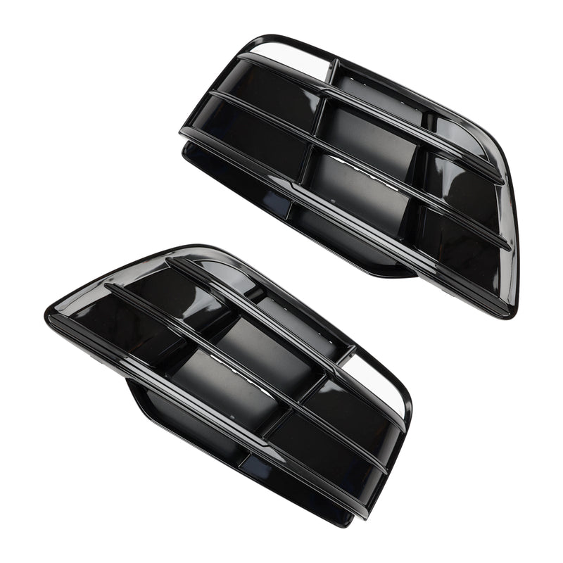 Grille Pare-Chocs Avant Audi Q5 SQ5 S-Line 2018-2022 Noir Brillant - vue de face - Becquet Voiture