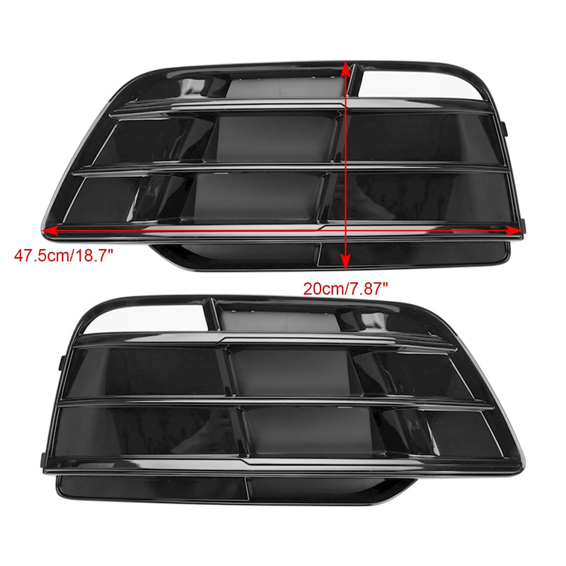 Grille Pare-Chocs Avant Audi Q5 SQ5 S-Line 2018-2022 Noir Brillant - vue rapprochée - Becquet Voiture