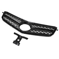 Grille Pare-Chocs Avant Benz W204 Classe C 2008-2014 Noir Brillant Chrome - en situation - Becquet Voiture
