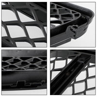 Grille Pare-Chocs Avant Benz W204 Classe C 2008-2014 Noir Brillant Chrome - vue de profil 2 - Becquet Voiture