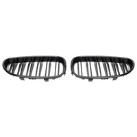 Grille Pare-Chocs Avant BMW E60 E61 Noir Brillant 2004-2009 - installé sur véhicule - Becquet Voiture