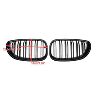 Grille Pare-Chocs Avant BMW E60 E61 Noir Brillant 2004-2009 - vue de profil - Becquet Voiture