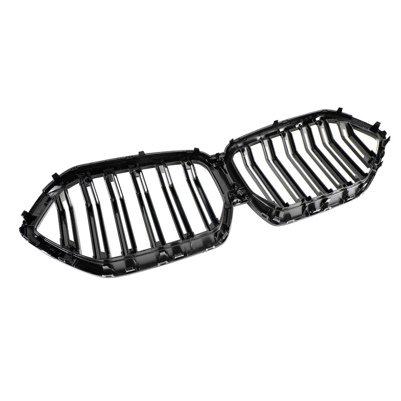 Grille Pare-Chocs Avant BMW X6 G06 Noir Brillant 2020-2022 - en situation - Becquet Voiture