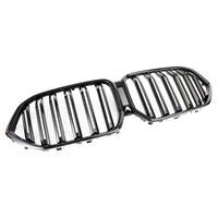 Grille Pare-Chocs Avant BMW X6 G06 Noir Brillant 2020-2022 - installé sur véhicule 2 - Becquet Voiture