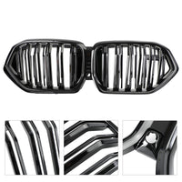 Grille Pare-Chocs Avant BMW X6 G06 Noir Brillant 2020-2022 - packshot studio - Becquet Voiture