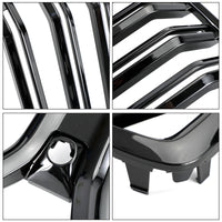 Grille Pare-Chocs Avant BMW X6 G06 Noir Brillant 2020-2022 - vue de face 2 - Becquet Voiture