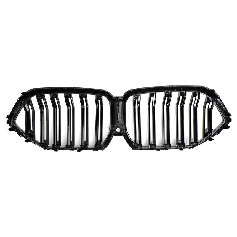 Grille Pare-Chocs Avant BMW X6 G06 Noir Brillant 2020-2022 - vue de face - Becquet Voiture