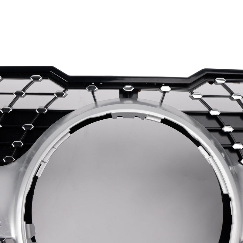 Grille Pare-Chocs Avant Diamant Mercedes GLK X204 2013-2015 Noir - en situation - Becquet Voiture