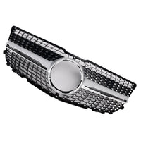 Grille Pare-Chocs Avant Diamant Mercedes GLK X204 2013-2015 Noir - installé sur véhicule 2 - Becquet Voiture