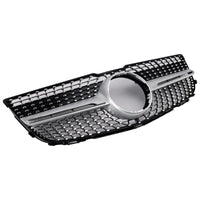 Grille Pare-Chocs Avant Diamant Mercedes GLK X204 2013-2015 Noir - packshot studio 2 - Becquet Voiture