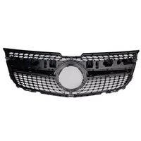 Grille Pare-Chocs Avant Diamant Mercedes GLK X204 2013-2015 Noir - vue de dessus - Becquet Voiture