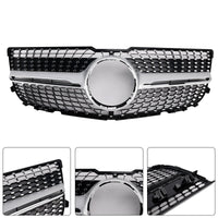 Grille Pare-Chocs Avant Diamant Mercedes GLK X204 2013-2015 Noir - vue rapprochée - Becquet Voiture