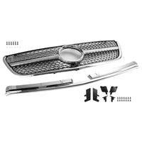 Grille Pare-Chocs Avant Diamant Mercedes Vito W447 2015-2019 GT Style - en situation - Becquet Voiture