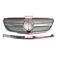 Grille Pare-Chocs Avant Diamant Mercedes Vito W447 2015-2019 GT Style - vue de profil - Becquet Voiture