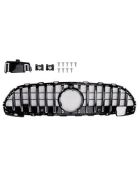 Grille Pare-Chocs Avant GT-R Mercedes W206 2022-2023 Noir Chrome - vue de face - Becquet Voiture