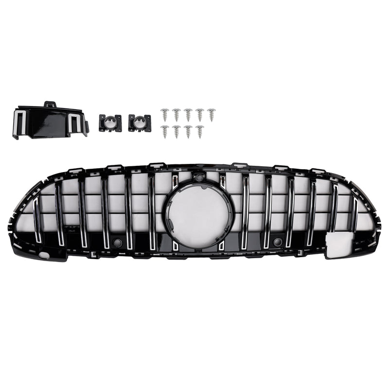Grille Pare-Chocs Avant GT-R Mercedes W206 2022-2023 Noir Chrome - vue de profil 2 - Becquet Voiture