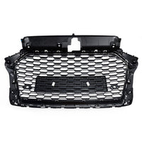 Grille Pare-Chocs Avant Maille Nid Abeille Audi A3 8V 2017-2019 - installé sur véhicule 2 - Becquet Voiture