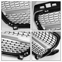 Grille Pare-Chocs Avant Mercedes Classe A W176 Noir Chrome 2013-2015 - en situation - Becquet Voiture