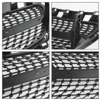 Grille Pare-Chocs Avant Mercedes Classe A W176 Noir Chrome 2013-2015 - vue de face 2 - Becquet Voiture