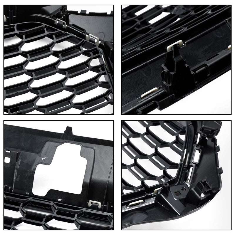 Grille Pare-Chocs Avant Nid Abeille Audi A3 S3 8V RS3 - vue de face 2 - Becquet Voiture