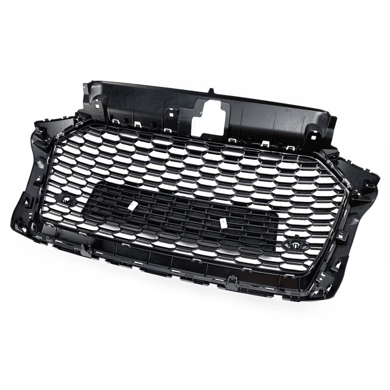 Grille Pare-Chocs Avant Nid Abeille Audi A3 S3 8V RS3 - vue de trois-quarts 2 - Becquet Voiture