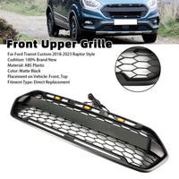 Grille Pare-Chocs Avant Noir Mat Style Raptor Ford Transit Custom - en situation - Becquet Voiture