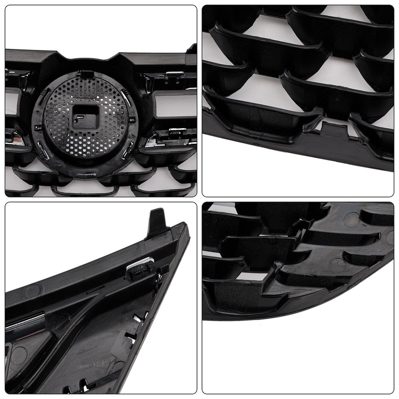 Grille Pare-Chocs Avant Noire Chromée Opel Astra K 2015-2019 - installé sur véhicule 2 - Becquet Voiture