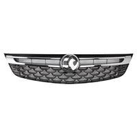 Grille Pare-Chocs Avant Noire Chromée Opel Astra K 2015-2019 - vue de face - Becquet Voiture