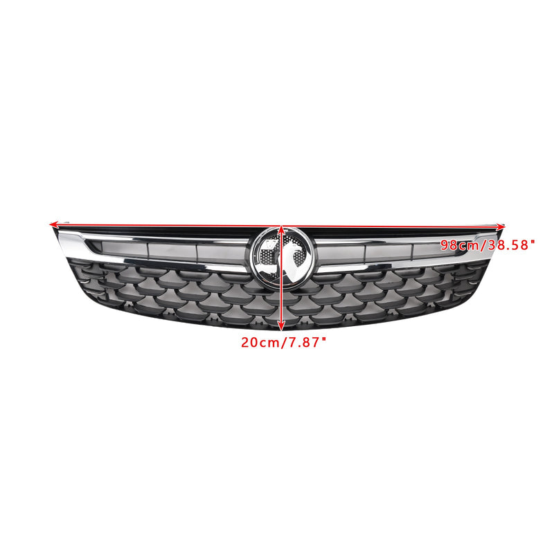 Grille Pare-Chocs Avant Noire Chromée Opel Astra K 2015-2019 - vue de profil 2 - Becquet Voiture