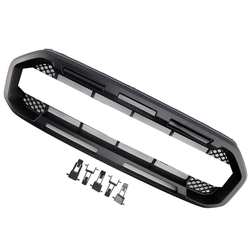 Grille Pare-Chocs Avant Noire Style Raptor Ford Ranger 2019-2023 - vue arrière 4 - Becquet Voiture