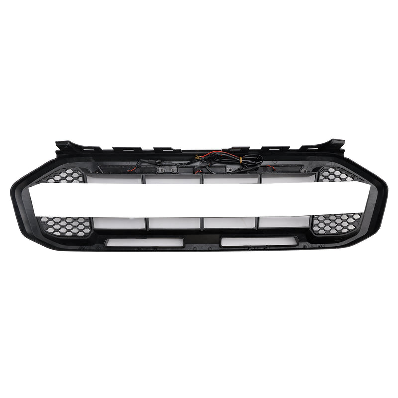 Grille Pare-Chocs Avant Noire Style Raptor Ford Ranger 2019-2023 - vue de face 2 - Becquet Voiture