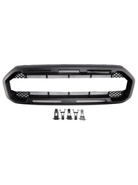 Grille Pare-Chocs Avant Noire Style Raptor Ford Ranger 2019-2023 - vue de face 4 - Becquet Voiture