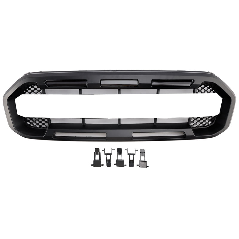 Grille Pare-Chocs Avant Noire Style Raptor Ford Ranger 2019-2023 - vue de profil 4 - Becquet Voiture