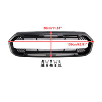 Grille Pare-Chocs Avant Noire Style Raptor Ford Ranger 2019-2023 - vue de trois-quarts 3 - Becquet Voiture