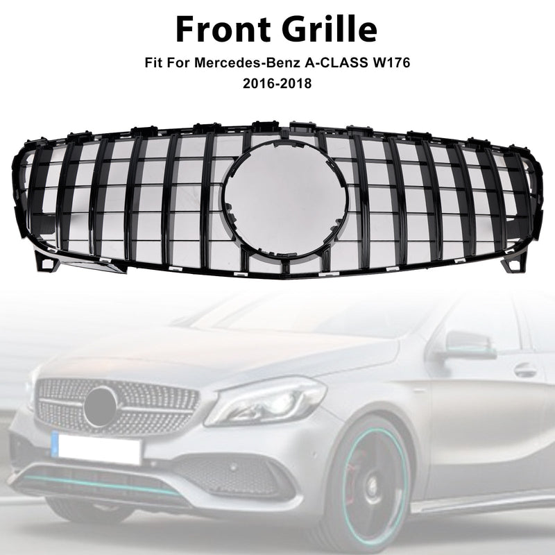 Grille Pare-Chocs Avant Style GTR Mercedes Classe A W176 2016-2018 - packshot studio - Becquet Voiture