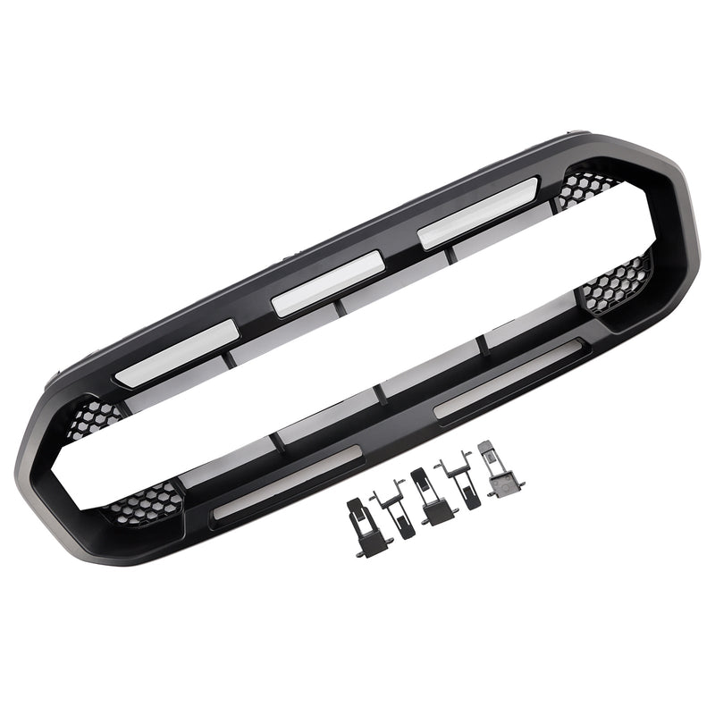 Grille Pare-Chocs Avant Style Raptor Ford Ranger 2019-2023 - vue de profil 4 - Becquet Voiture