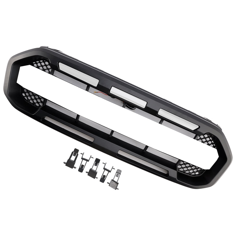 Grille Pare-Chocs Avant Style Raptor Ford Ranger 2019-2023 - vue de trois-quarts 4 - Becquet Voiture