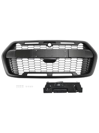 Grille Pare-Chocs Avant Style Raptor Noir Mat Pour Ford Transit MK8 Trail 2019+ - installé sur véhicule - Becquet Voiture