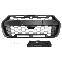 Grille Pare-Chocs Avant Style Raptor Noir Mat Pour Ford Transit MK8 Trail 2019+ - vue de face - Becquet Voiture